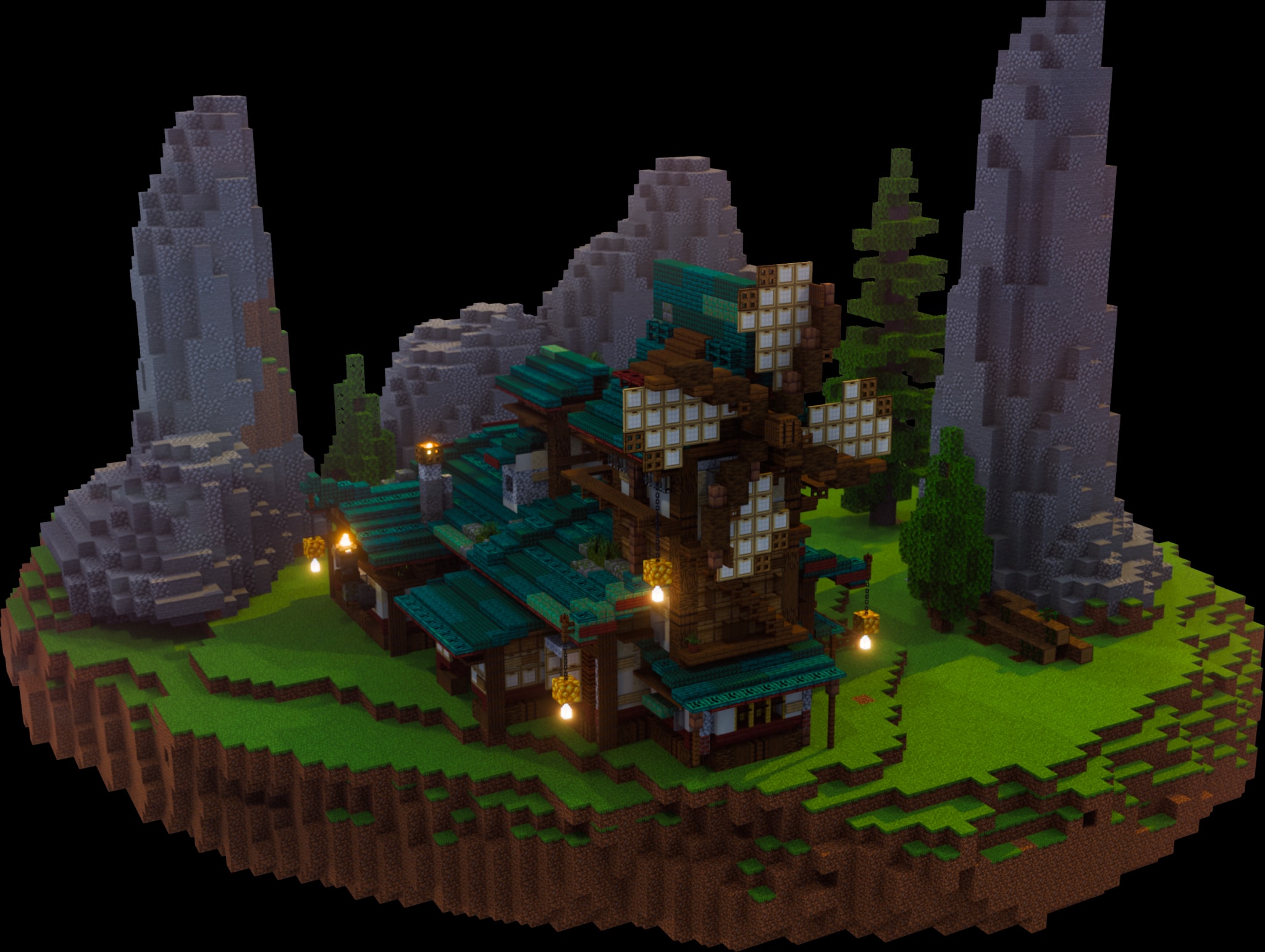Minecraft-постройка студии Альянс Искусства